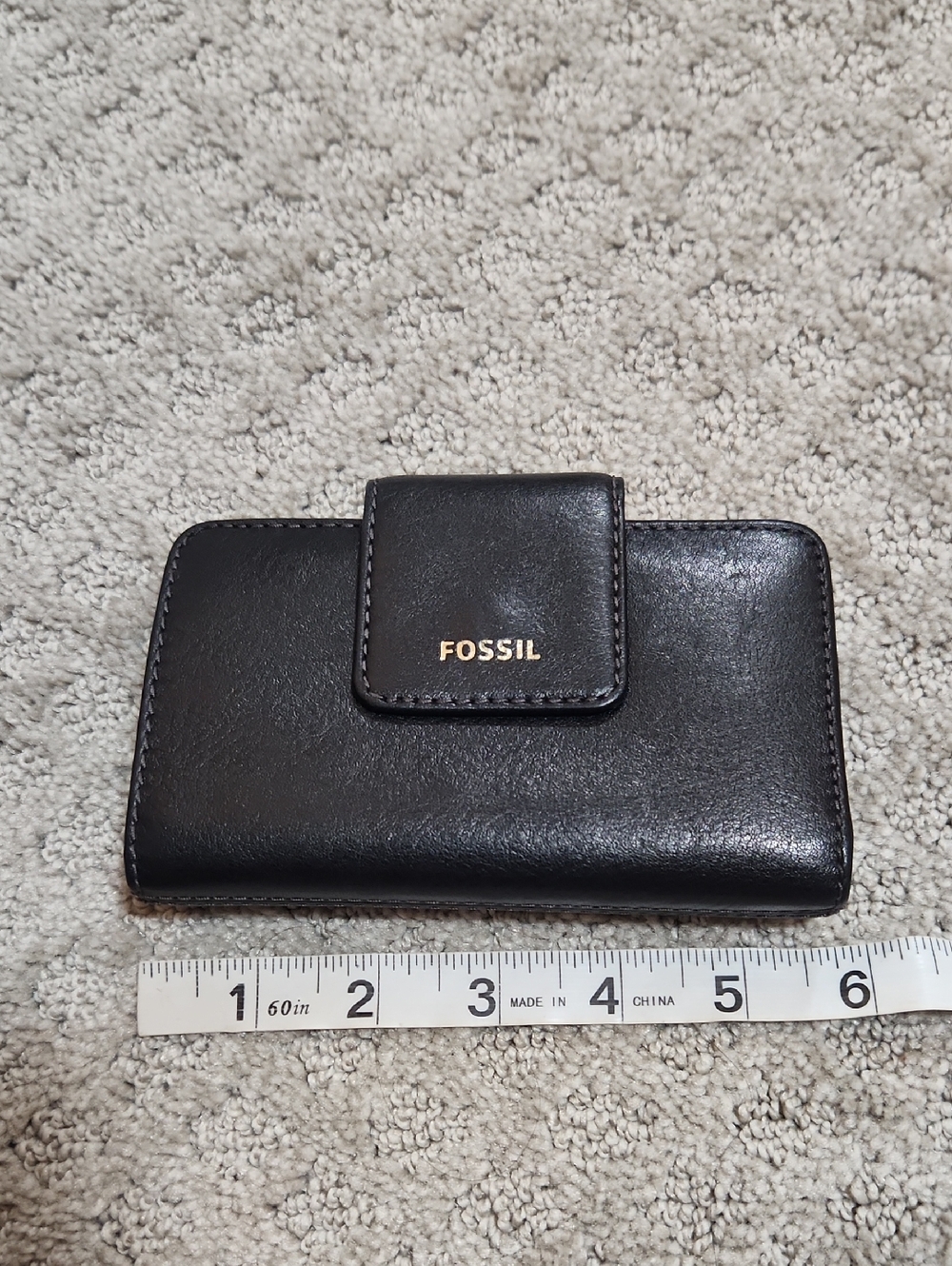 Fossil Madison Multi Black Cowhide Leather Fold Wallet New With Tag - Picture 13 of 16